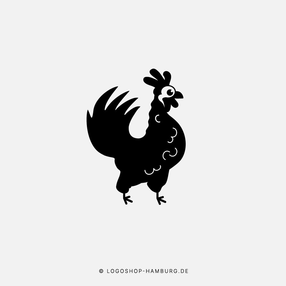 Logo Huhn auf hellgrau
